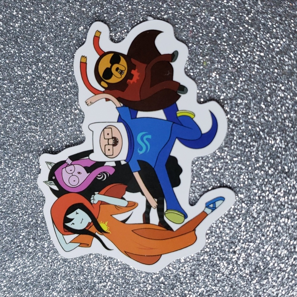 ADVENTURE TIME waterproof sticker Finn Jake Marceline Princess Bubblegum